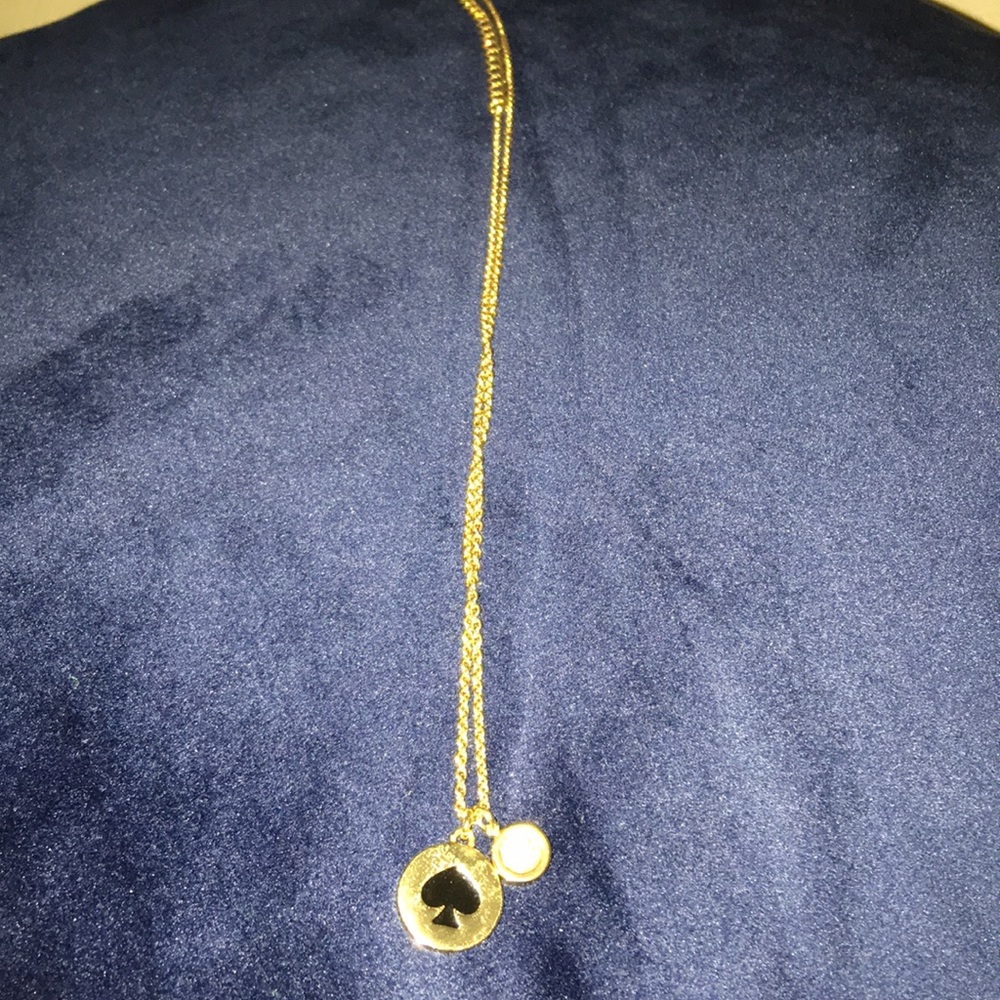 Kate Spade gold spade charm necklace